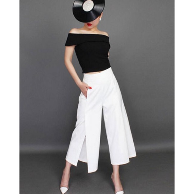 Quần culottes ống rộng xẻ tà cao - [Free Ship Đơn Hàng 50k] | BigBuy360 - bigbuy360.vn
