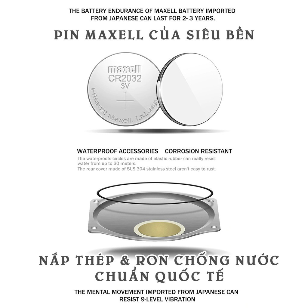 Đồng hồ thể thao nam SANDA JAPAN, Chạy 2 Máy Đỉnh Cao, Chống Nước, Siêu Bền [HÀNG XỊN] | BigBuy360 - bigbuy360.vn