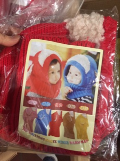 Mũ chùm kín cổ cho bé