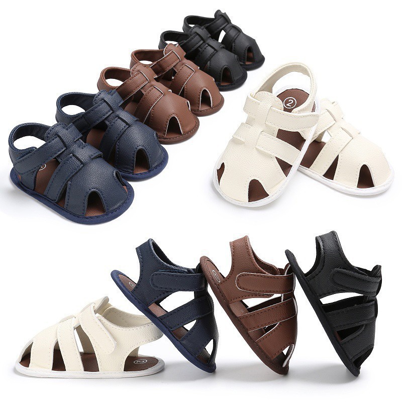 Giày sandals da PU năng động cho bé trai