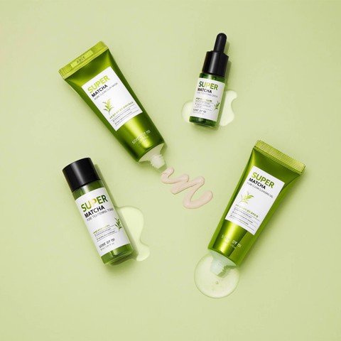 [4 items] Bộ Sản Phẩm Chăm Sóc Cải Thiện Làn Da Some By Mi Super Matcha Pore Care Starter Kit - Edition