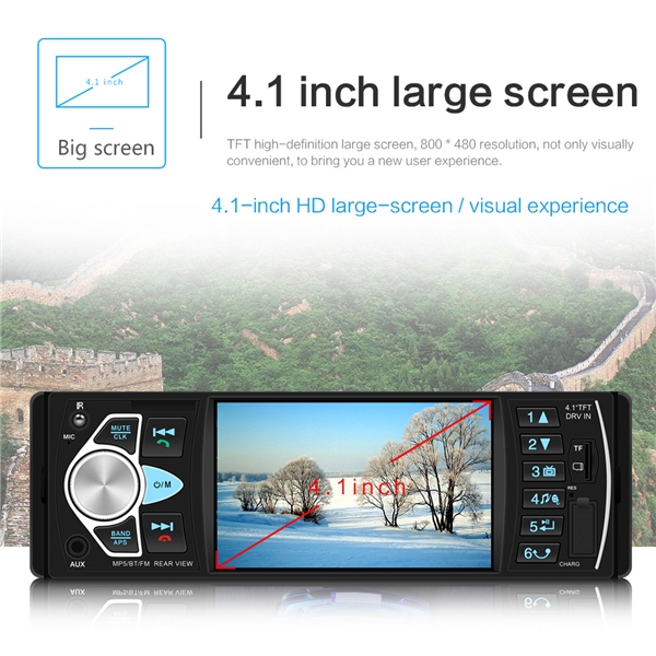 Bộ máy mp5 radio HD 4022D Bluetooth với camera sau màn hình 4.1 inch dành cho xe hơi | BigBuy360 - bigbuy360.vn