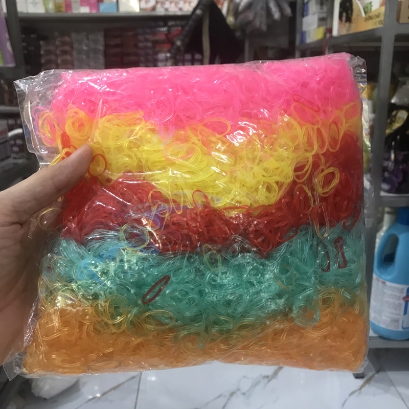 1kg Dây Thun Buột Tóc Cho Bé Nhiều Màu