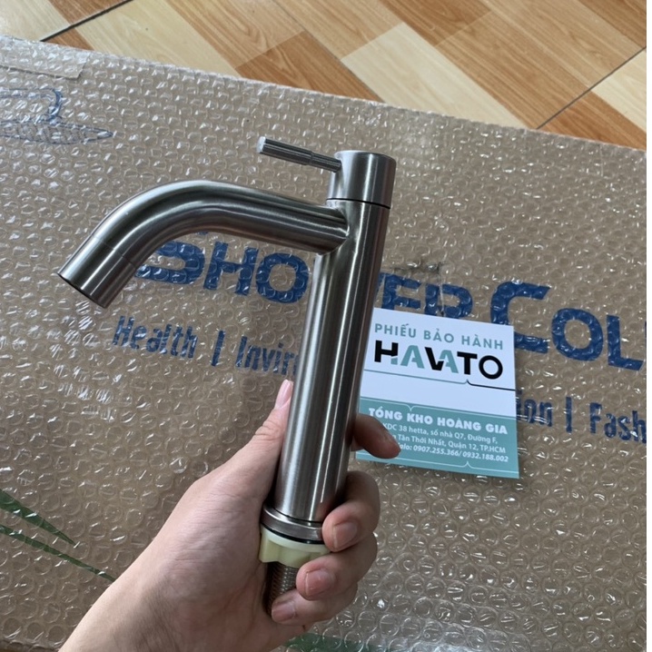 Vòi Lavabo vòi rửa mặt lạnh dạng điếu Inox 304