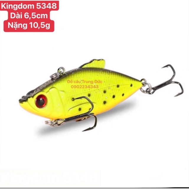 Mồi giả câu cá KINGDOM LURE VIB 5348 chuyên săn chẽm, lóc, măng mồi chìm 10,5g