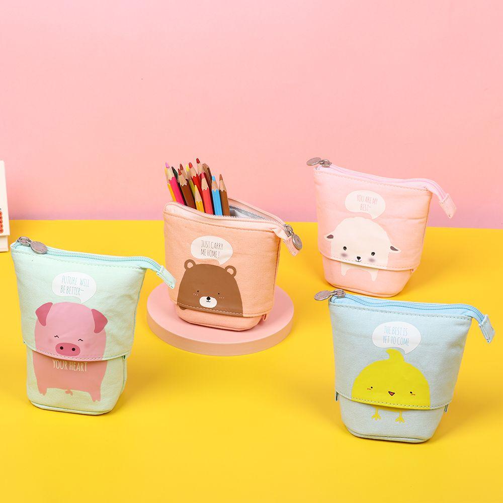 Túi Đựng Bút Có Dây Kéo Sức Chứa Lớn Thời Trang
