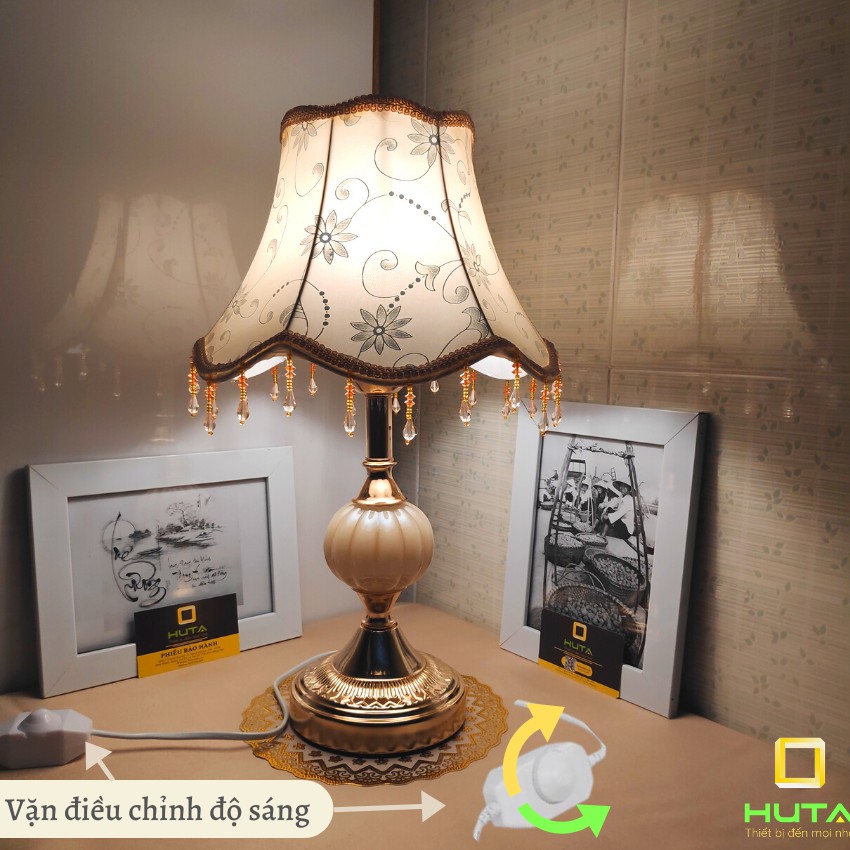 COMBO 2 Đèn Ngủ Để Bàn HUTA Light For Life CD1COMB Dimmer Điều Chỉnh Sáng Cao Cấp, Bóng Led, Ánh Sáng Vàng