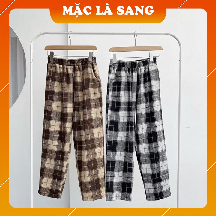 FREESHIP - Quần ống suông ống rộng kẻ caro hot hit dễ mặc Order Quảng Châu tận xưởng | BigBuy360 - bigbuy360.vn