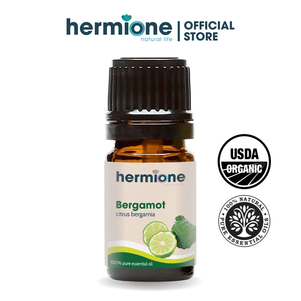 Tinh Dầu Cam Hương Bergamot Hermione Natural Life, 100% Thiên Nhiên Nguyên Chất, Cao Cấp Nhập Khẩu, Xông Thơm Phòng