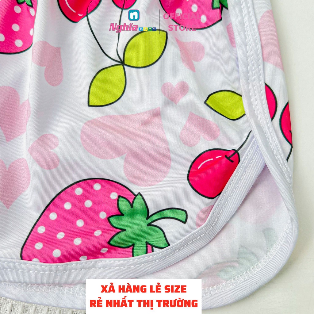 Đồ bộ bé gái quần đùi áo ngắn tay NGHĨA BABY dành cho bé từ 10kg-40kg