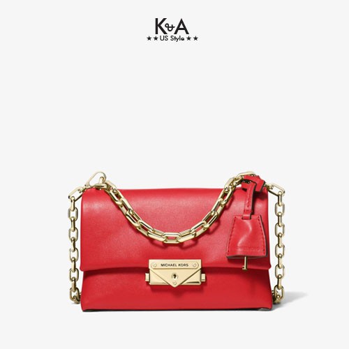 Túi xách Michael Kors hàng hiệu nữ Cece Mini Bright Red Xs Chain Xbody Bag