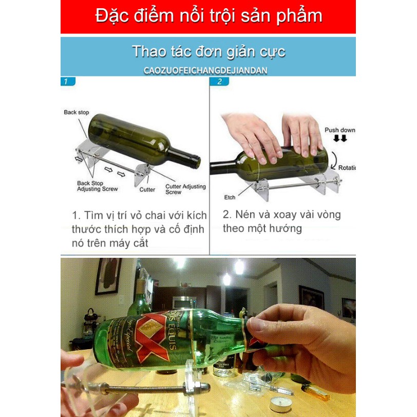 Máy cắt chai thủy tinh DIY - Home and Garden