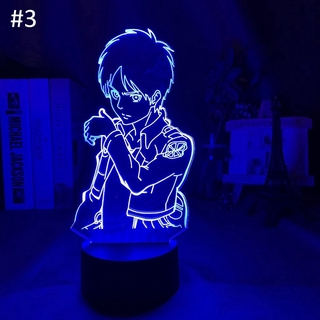Đèn LED 3D 7 màu hình Attack on Titan
