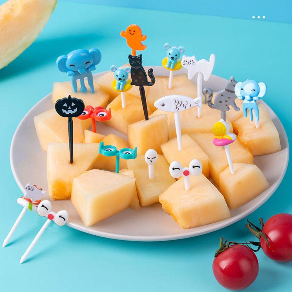 Nĩa Ăn Trái Cây Hình Mắt Kính Dễ Thương DIY