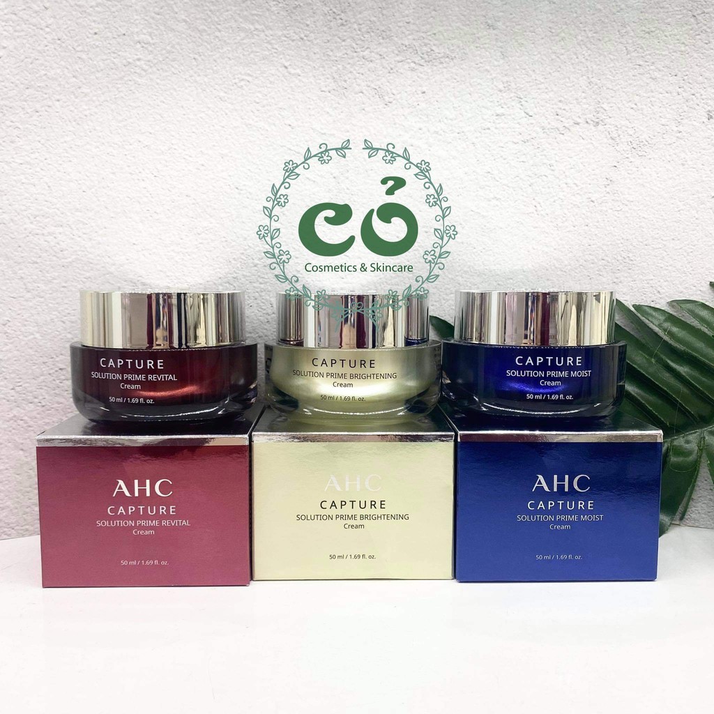 Kem Dưỡng Ẩm, Trắng Da, Căng Bóng Da  AHC Capture Solution Primr Cream 50ml
