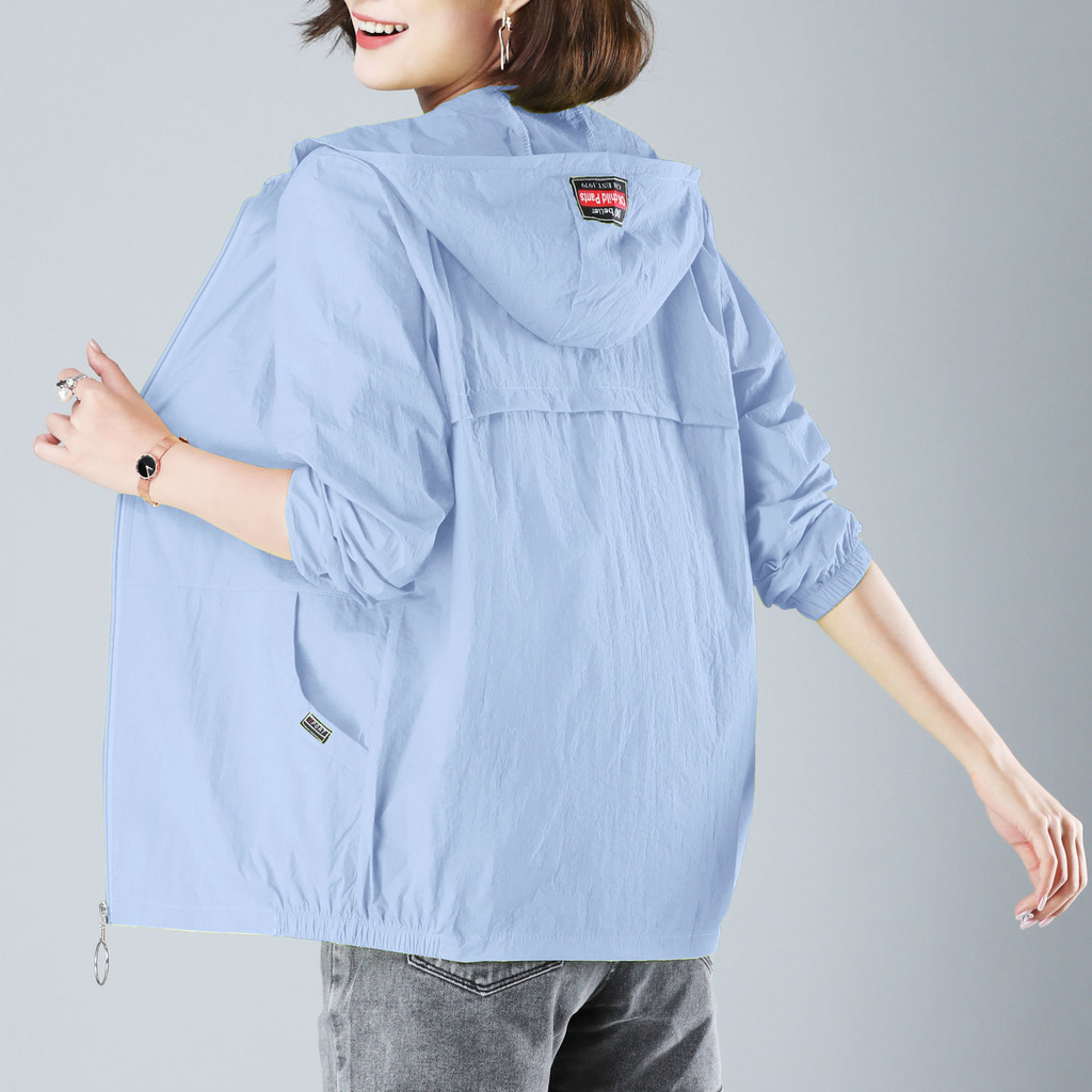 Quần áo chống nắng nữ kiểu dáng trung niên mùa hè 2021 phiên bản mới của Hàn Quốc tia cực tím rộng rãi cỡ lớn m