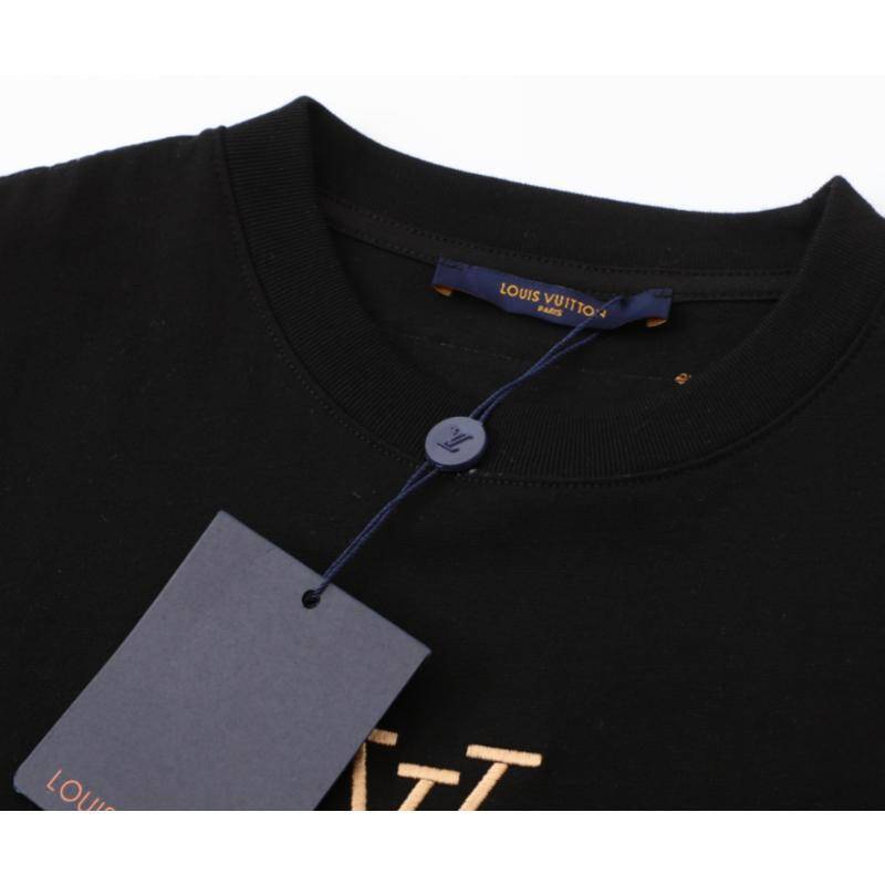Áo Thun 100% Cotton Tay Ngắn Thêu Chữ Phong Cách Mới