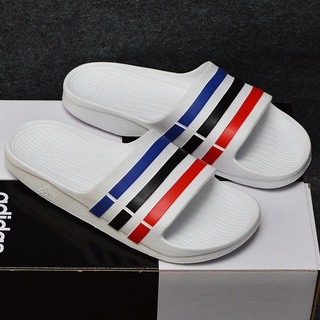  Dép Nam Nữ Adidas Duramo màu trắng sọc dương đen đỏ 