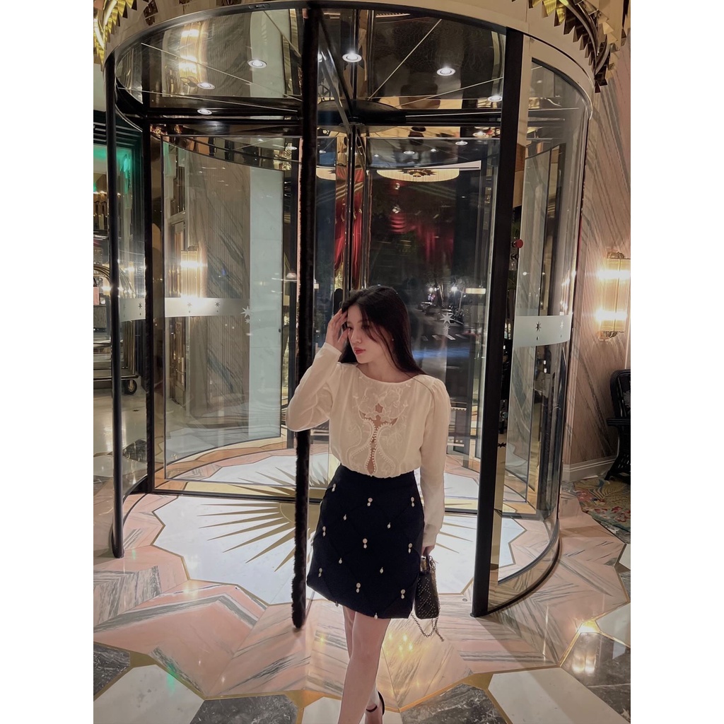 MAVEN - Chân váy dáng A đính kết Maddie Skirt