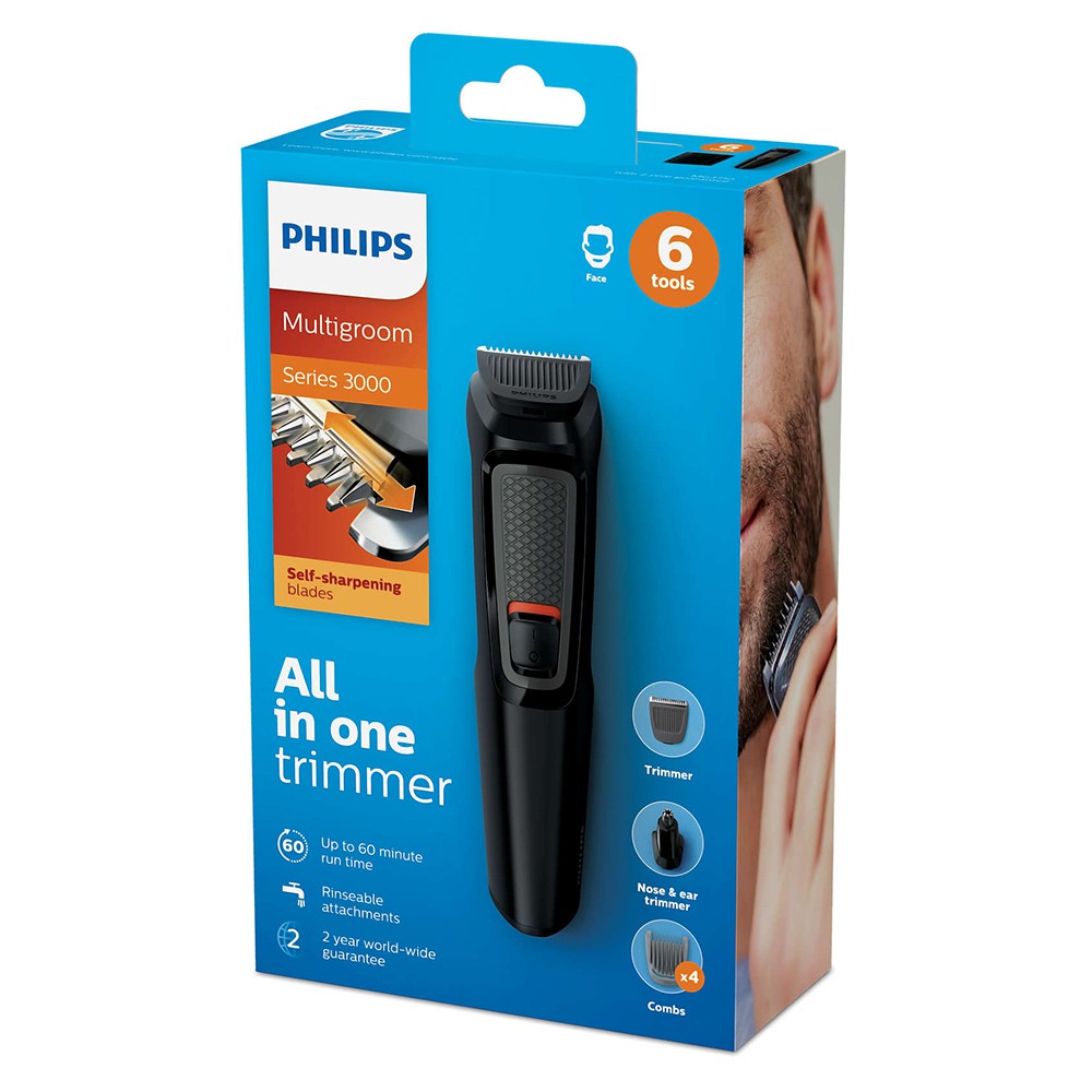 Chính hãng | Máy Cắt, Tỉa, Tạo Kiểu Lông & Tóc 6in1 PHILIPS - MG3710