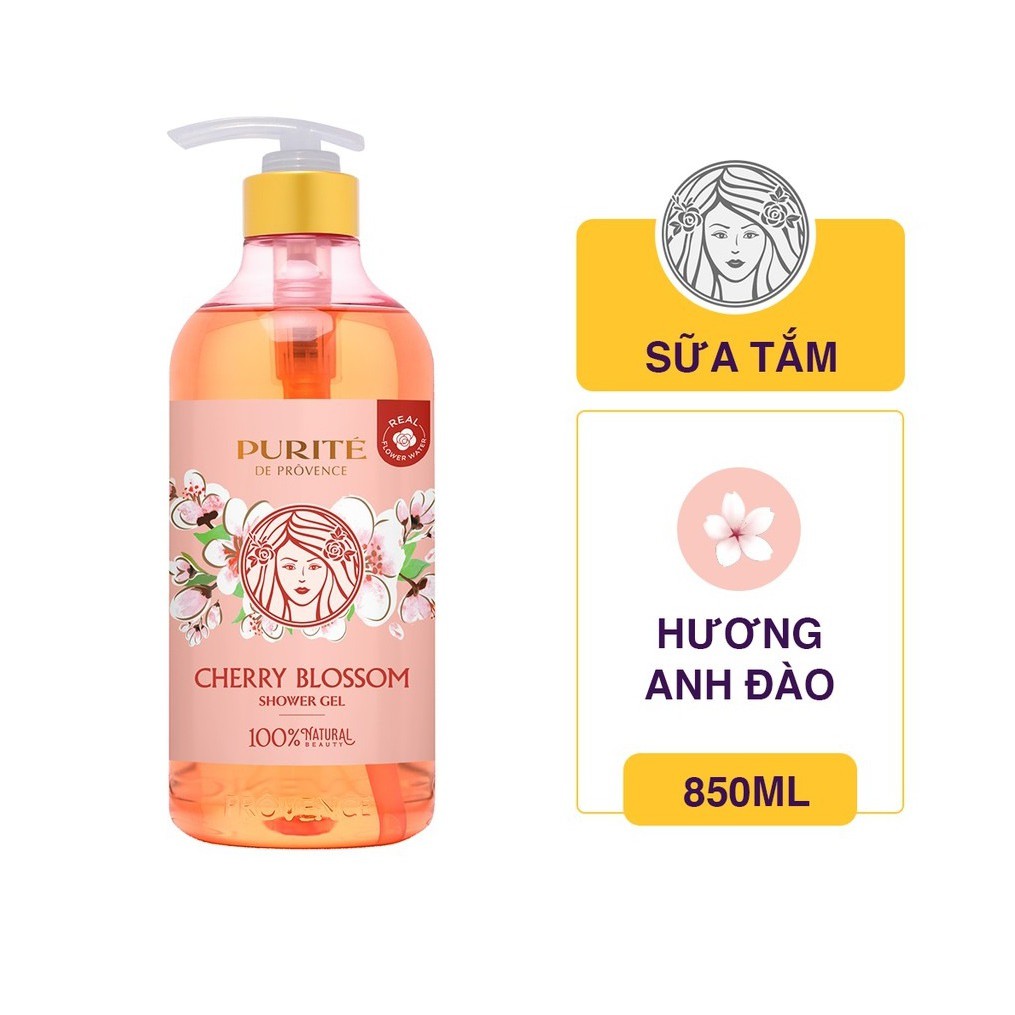 Sữa Tắm Purité Hoa Anh Đào 850ml - V20
