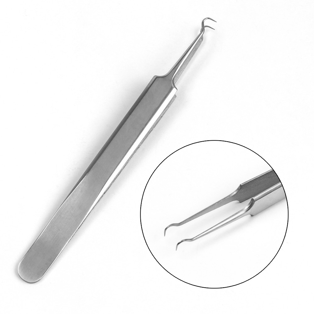 Set 5 cây nặn mụn đầu đen trứng cá MAGEFY bằng thép không gỉ có nhíp