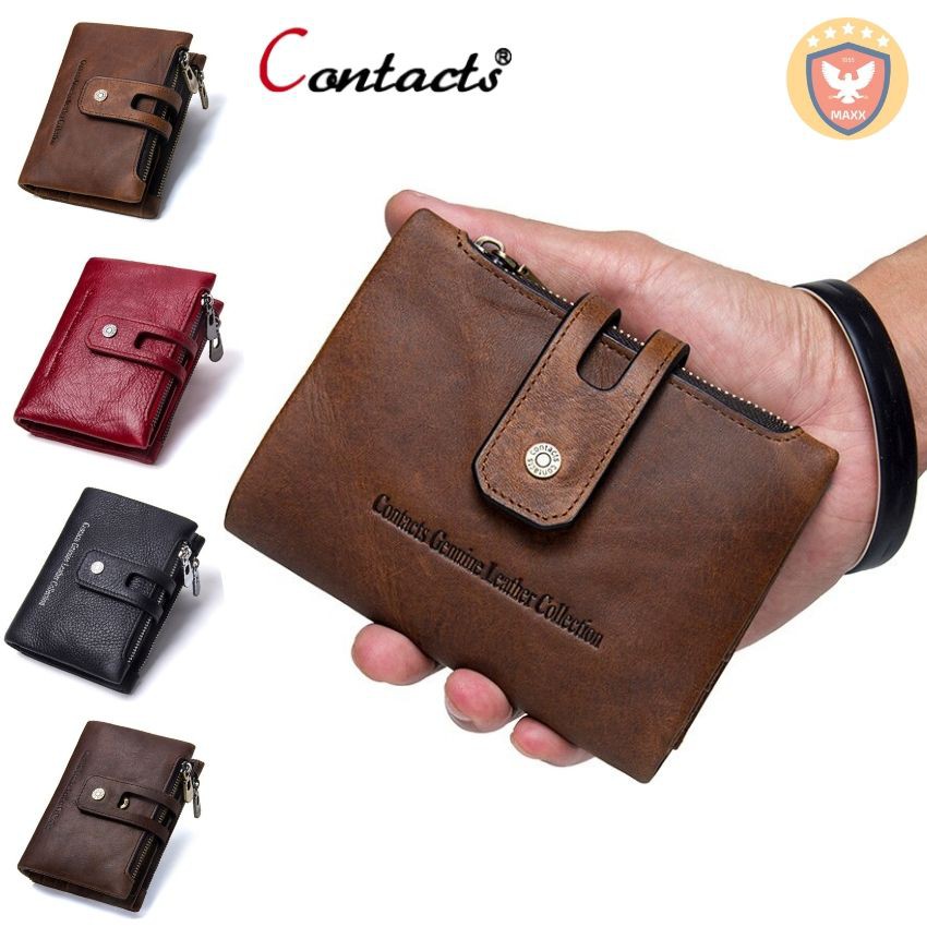 2019 Contact's Wallet KITM1238 - Bảo Hành 2 Năm - Bóp Ví Đứng Da Bò Nam Nữ