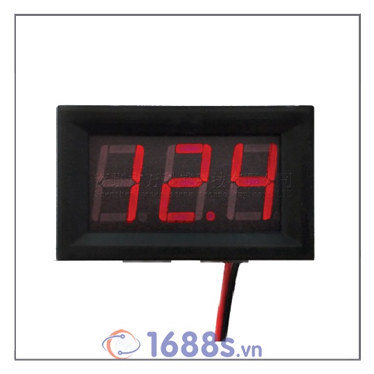 Đồng hồ hiển thị điện áp DC 4.5V -30V 2 Dây - 1688s.vn
