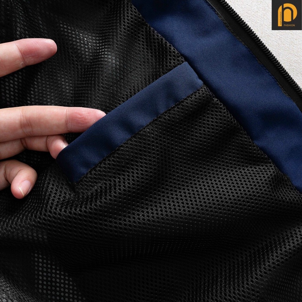 Áo khoác gió 3 sọc viền tay mũ siêu chống nước chống gió bất chấp rét đại hàn