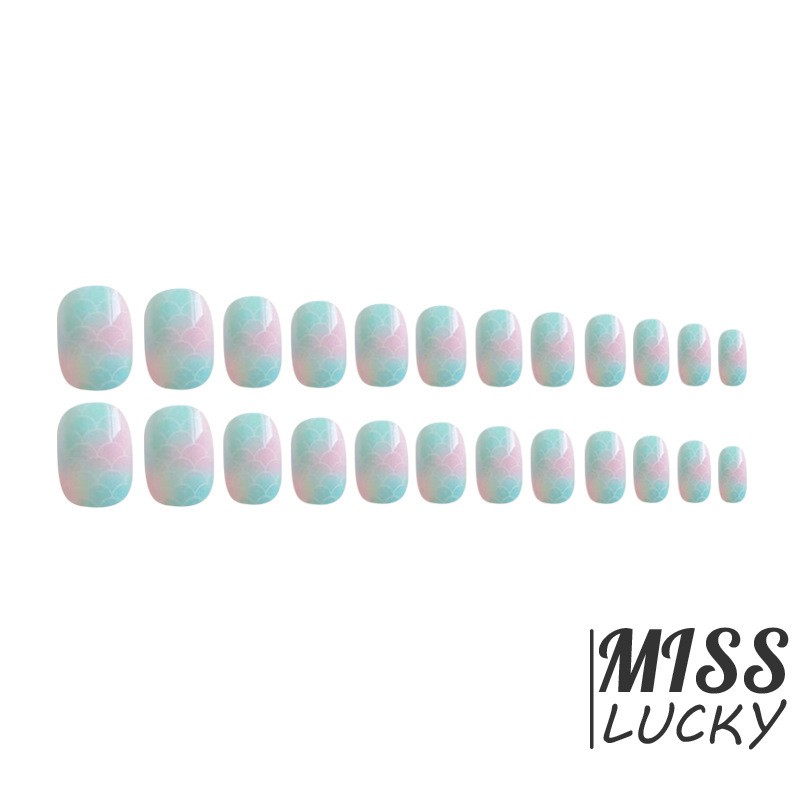 Bộ Móng Tay Giả Màu Kẹo Ngọt Không Độc Hại Cho Trẻ Em