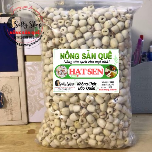 500gr Hạt Sen Huế Khô / Hạt Sen Khô Đồng Tháp Sạch - Nông Sản Quê Sally Shop