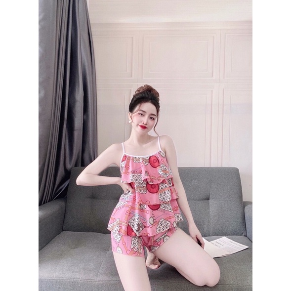 SET đồ ngủ 2 dây tầng xinh xắn | BigBuy360 - bigbuy360.vn