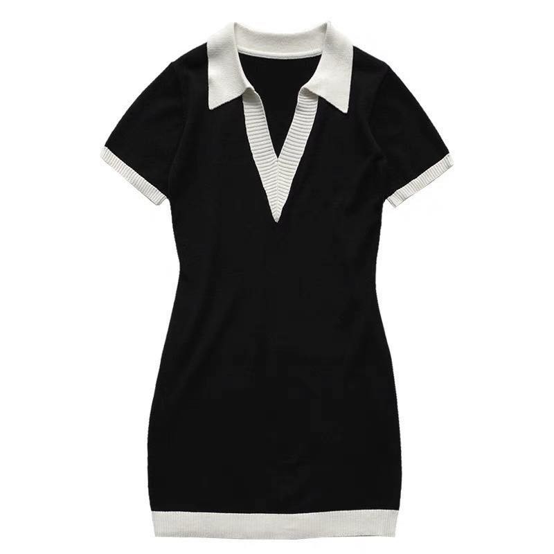 Đầm Váy polo body tay ngắn - cổ V 👗 Trang phục Sang Trọng - Phù hợp với mọi lứa tuổi 👏
