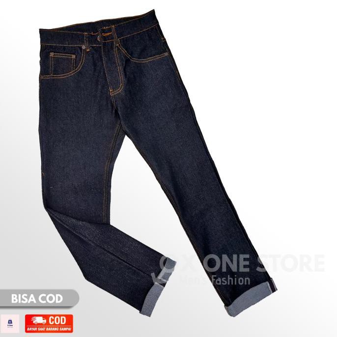 Quần Jeans Nam Màu Đen Selvedge Accent 13.5oz 28