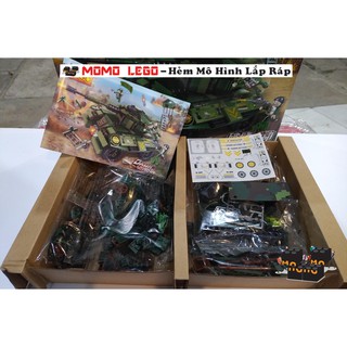 Đồ Chơi Xếp Hình, Lắp Ráp Lego Xe Tăng, Xe Bọc Thép Quân Sự - Hẻm Momo Lego