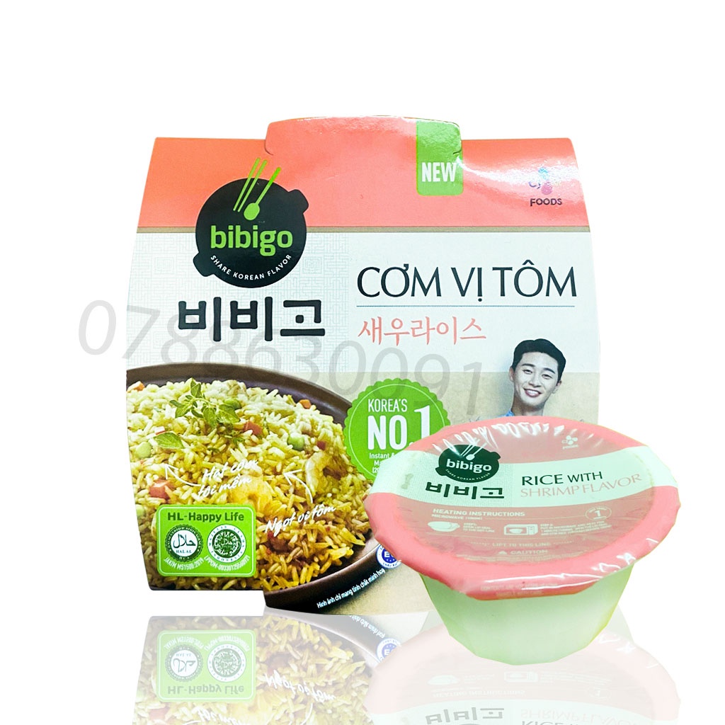 Cơm Vị Tôm Hàn Quốc - Bibigo hộp 160G
