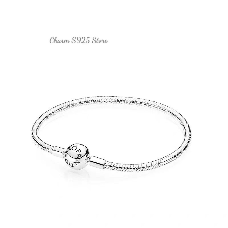 VÒNG TAY PAN ALE MỀM KHOÁ TRÒN BẠC S925 THUẦN KHIẾT HÀNG CAO CẤP