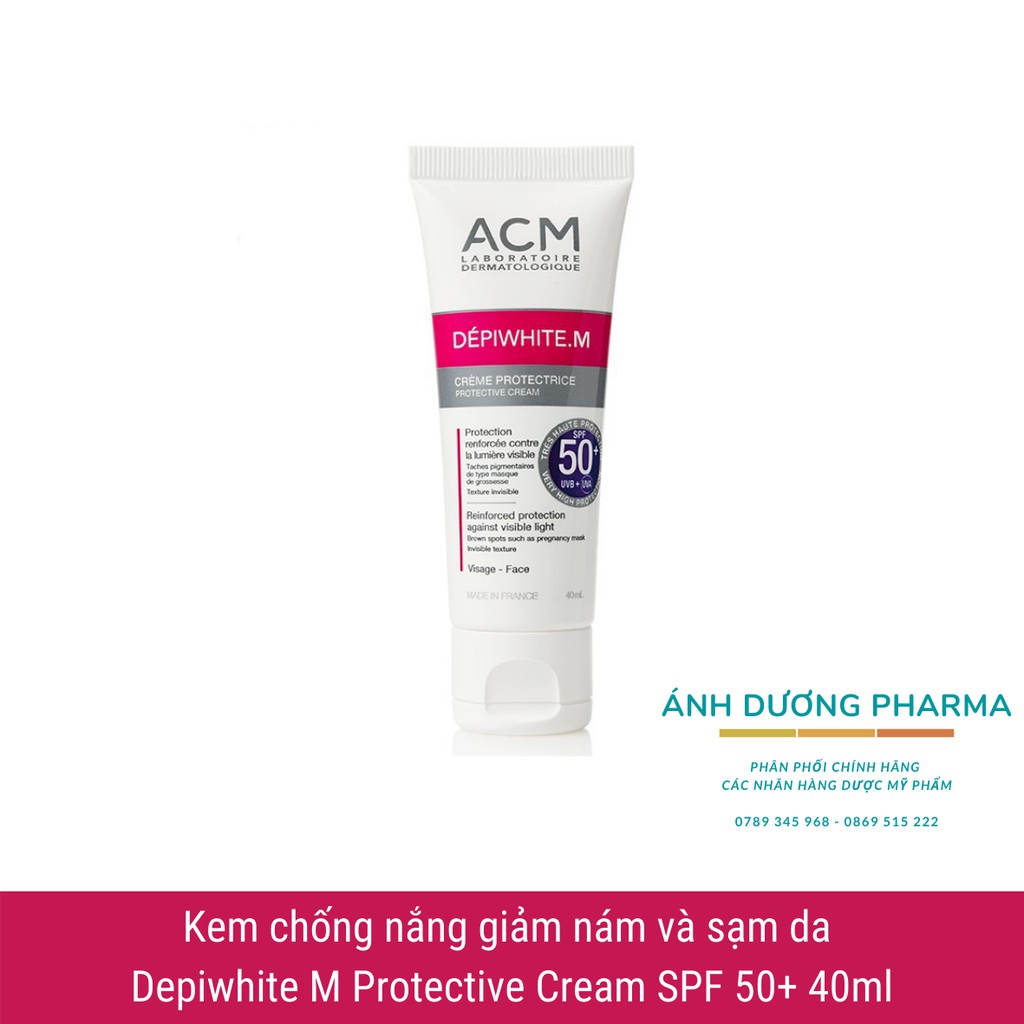 Kem chống nắng giảm nám và sạm da Depiwhite M Protective Cream SPF 50+ 40ml