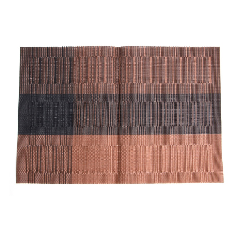 Tấm Lót Bàn Ăn Bằng PVC Jacquard Họa Tiết Sọc Tre