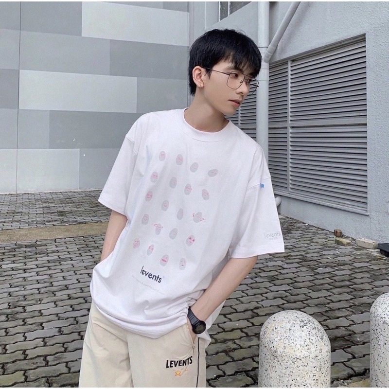 Áo thun tay lỡ Levents Finger phông Unisex nam nữ cotton oversize form rộng | BigBuy360 - bigbuy360.vn