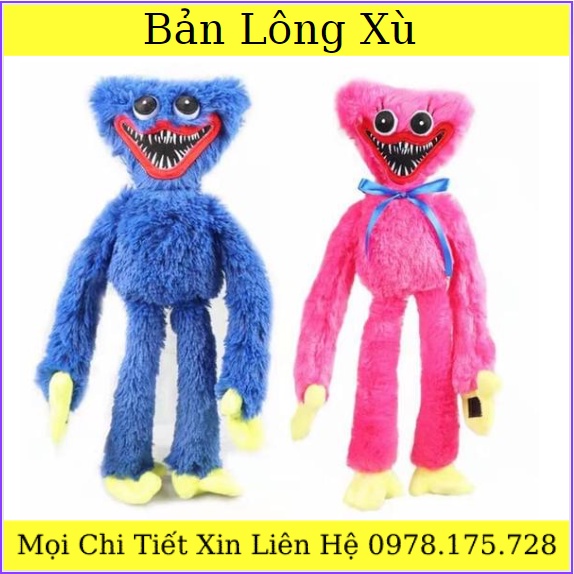 Gấu Bông Huggy Wuggy Game Poppy Playtime Bản chuẩn Lông Xù