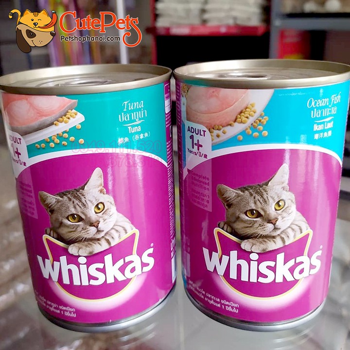  Thức ăn cho mèo Pate Whiskas Adult Lon 400g - CutePets Phụ kiện chó mèo Pet shop Hà Nội