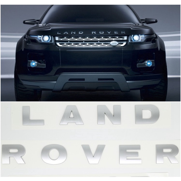 Chữ Land Rover nổi dán trên Xe Hơi