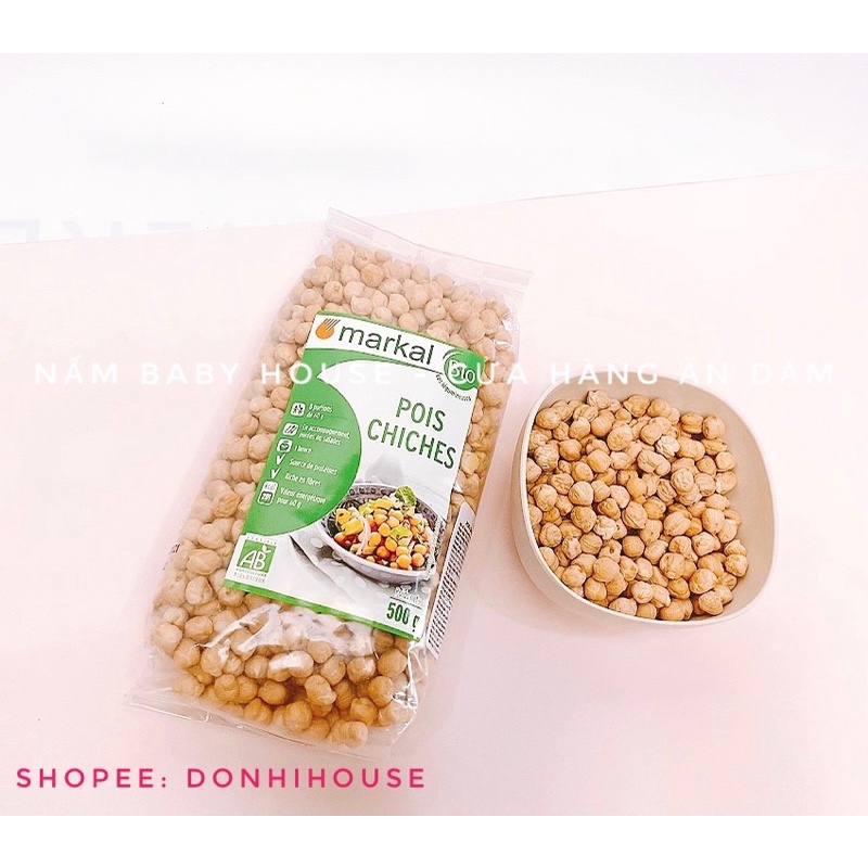 Các loại hạt hữu cơ cho bé ăn dặm: đậu gà, đậu lăng đỏ, quinoa ( diêm mạch) , hà lan