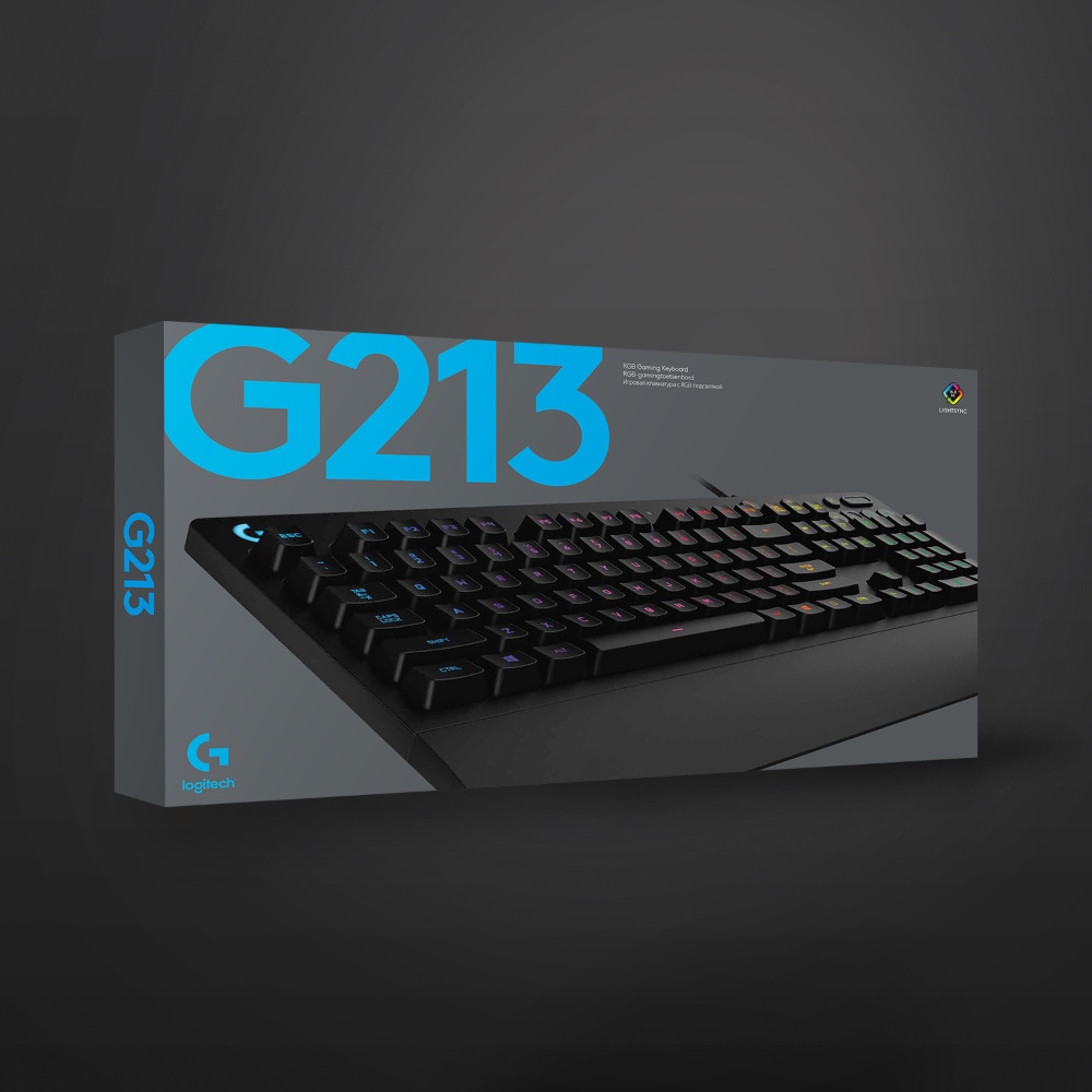 [Mã ELMALL10 giảm 10% đơn 500K] Bàn Phím Chơi Game Logitech G213 PRODIGY RGB