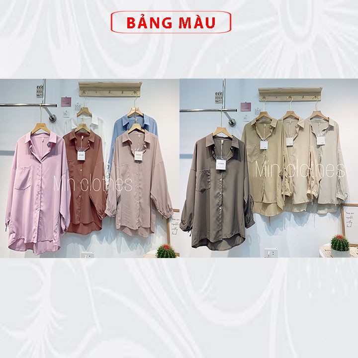 Áo Sơ Mi Nữ Công Sở Họa Tiết Tay Dài Thắt Nơ Sang Chảnh Kiểu Form Rộng Bigsize Màu Trắng Đen Xanh Nâu Be Thời Trang | BigBuy360 - bigbuy360.vn