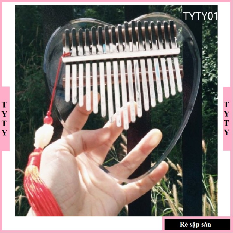 Đàn kalimba pha lê trong suốt 17 phím cao cấp TYTY