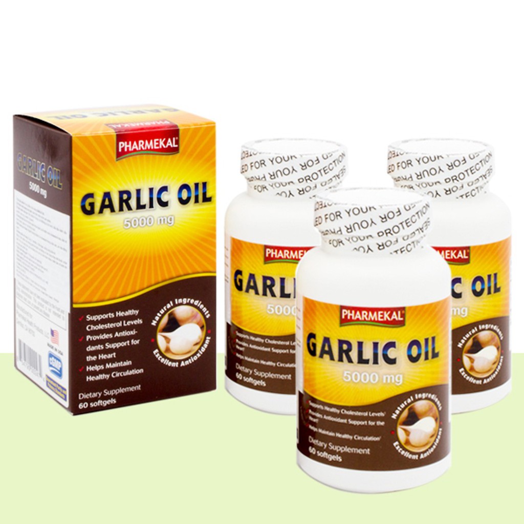 Thực Phẩm Chức Năng Pharmekal - GALIC OIL 5000mg - Viên Uống Dầu Tỏi Tốt Cho Tim Mạch, Tiêu Hóa (27 Hộp)