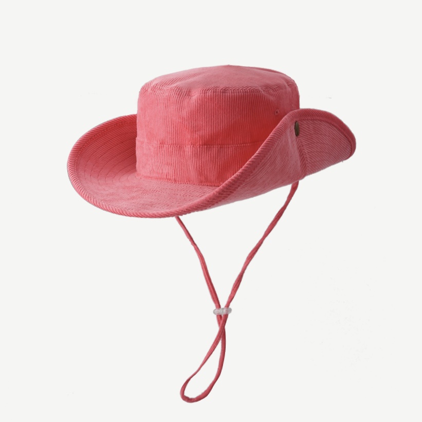 Mũ xô MG Studio bằng nhung kẻ 4 màu tùy chọn