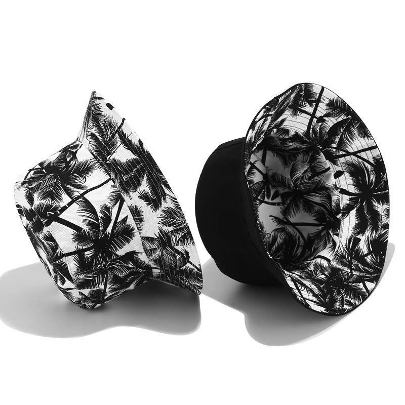 PANAMA Nón Bucket Chất Cotton Hoạ Tiết In Cho Nam Và Nữ